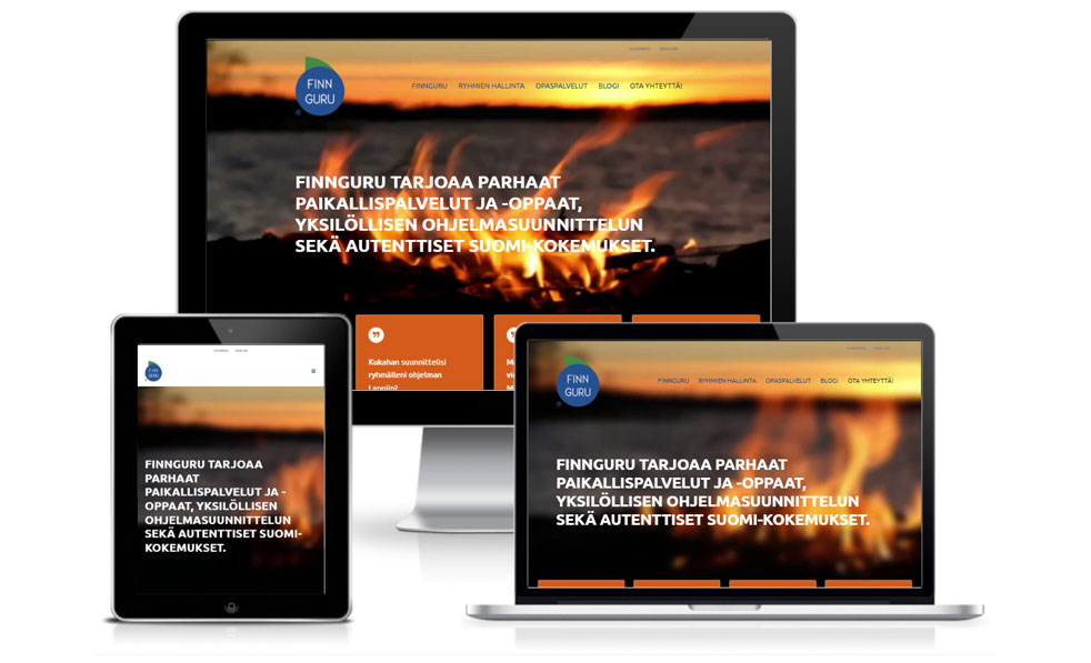 FinnGuru - verkkosivujen suunnittelu, toteutus ja hakukoneoptimointi