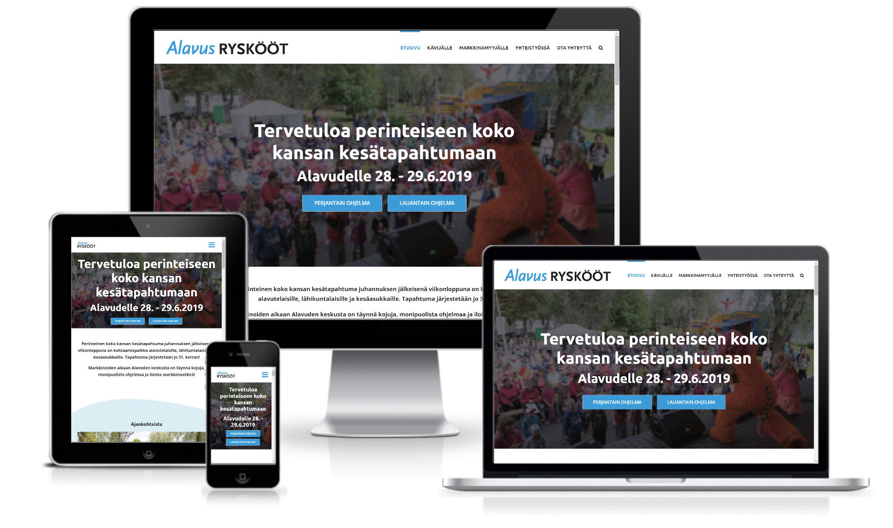 Alavus Ryskööt - verkkosivujen suunnittelu ja toteutus